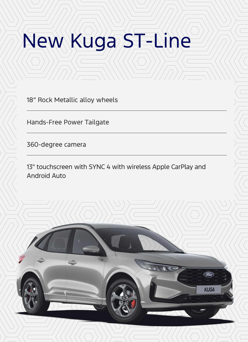 New Ford Kuga ST-Line Saving