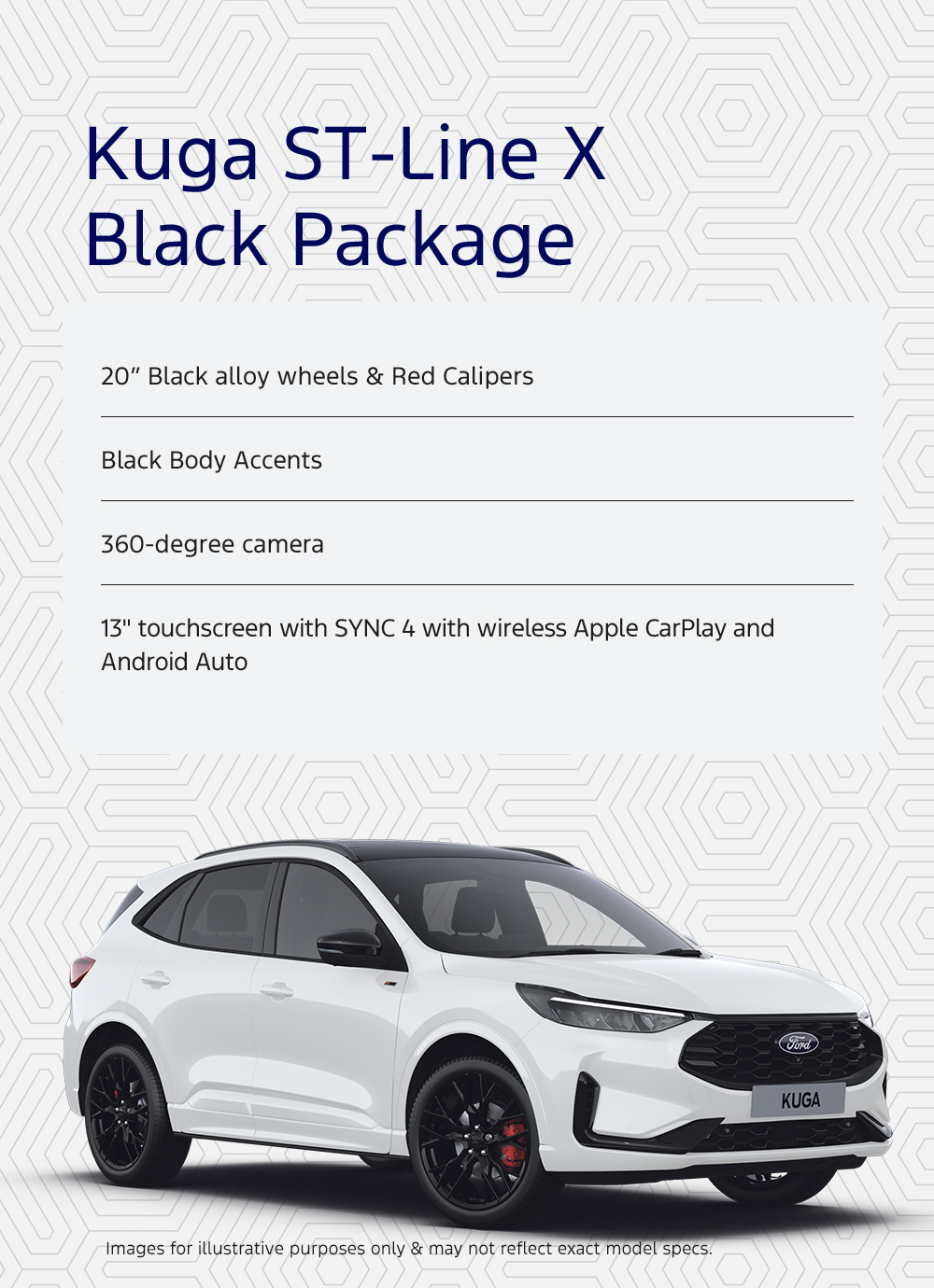 New Ford Kuga ST-Line X Black Package Saving