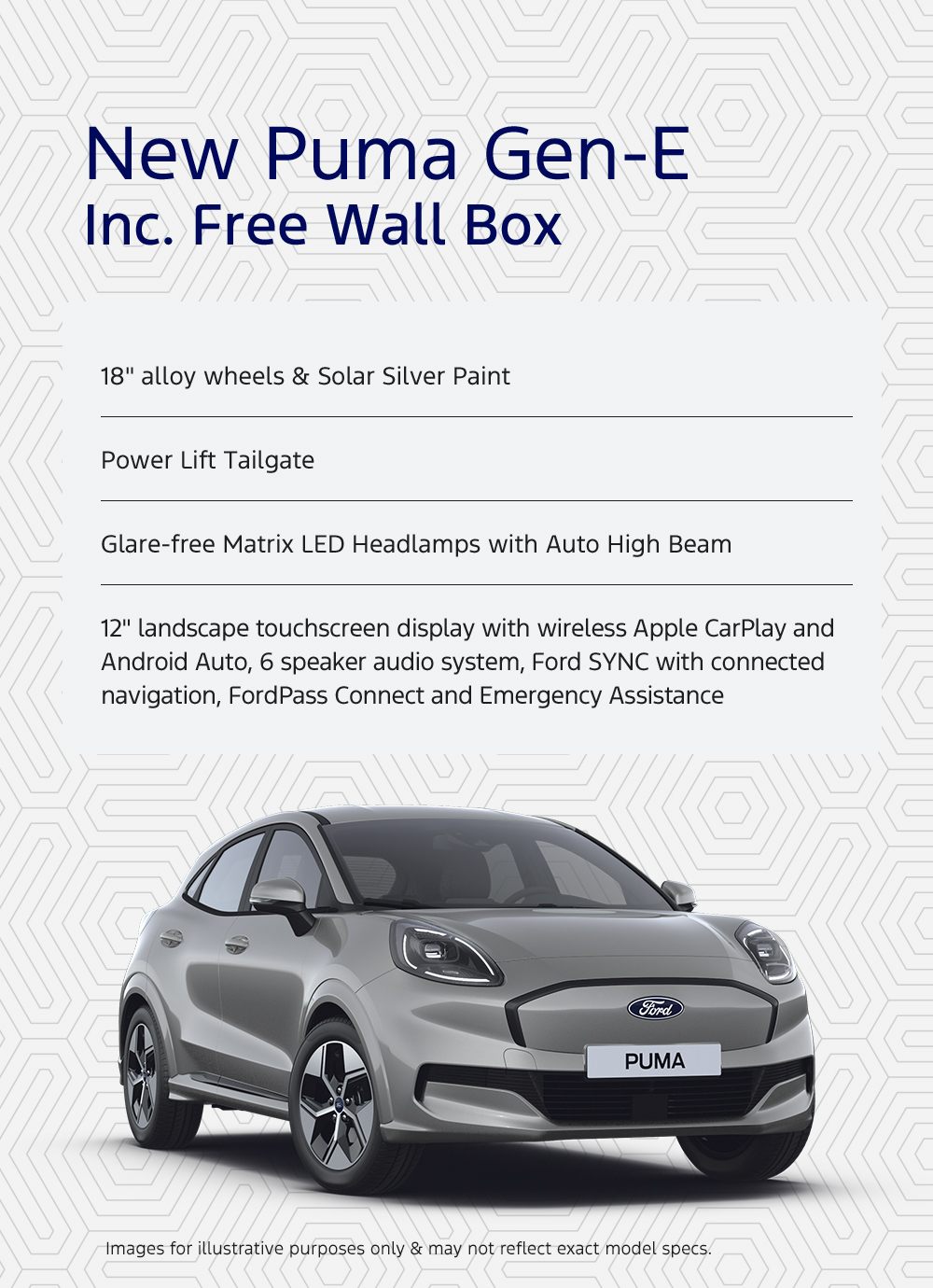 Ford Puma Gen-E Select in Silver Saving